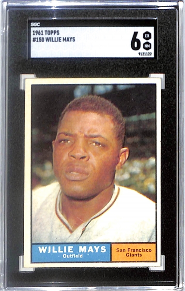 1961 Topps Willie Mays #150 Graded SGC 6