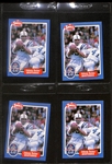 Lot of (4) Signed 1988 Swell Johnny Unitas Cards  (Beckett BAS Reviewed)