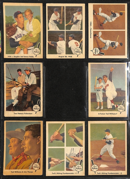 1959 Fleer Ted Williams Near Complete Set (Missing Only One Card - Card #68)