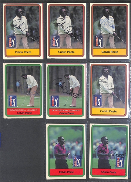 Lot of Over 450 Golf Autographed Cards w. (22) Lee Trevino, (8) Gary Player, (13) Tom Watson, (13) Fuzzy Zoeller, (14) Curtis Strange, and more! (Beckett BAS  Reviewed)