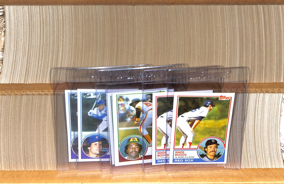 Lot of (2) 1983 Topps Baseball Complete Sets with Boggs, Gwynn, and Sandberg Rookie Cards