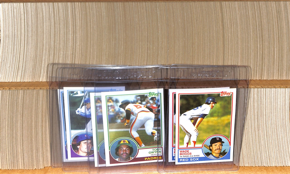 Lot of (2) 1983 Topps Baseball Complete Sets with Boggs, Gwynn, and Sandberg Rookie Cards