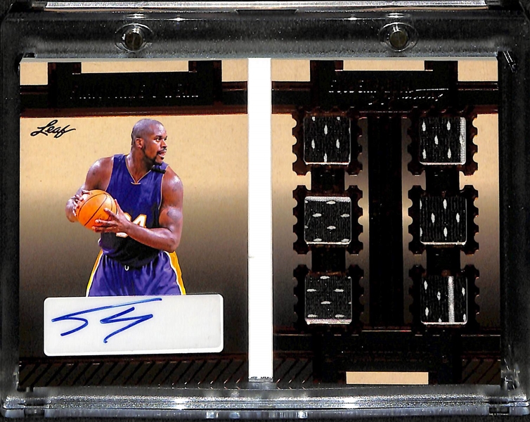 2023 Leaf History Book Shaquille O'Neal 6 Patch Autograph (#/25)