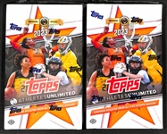 (2) 2023 Topps Athletes Unlimited Sealed Hobby Boxes (2 Autographs Per Box - 4 Total Autographs of Top Athletes!