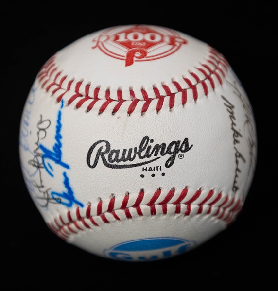 Lot of (2) Multi Signed Old Timers Baseballs w. Mays, Carlton, Feller, & Roberts (Beckett BAS Reviewed)