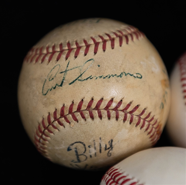 Lot of (7) Signed Baseballs w. Carlton, Allen, Feller, & Lyle (Beckett BAS Reviewed)