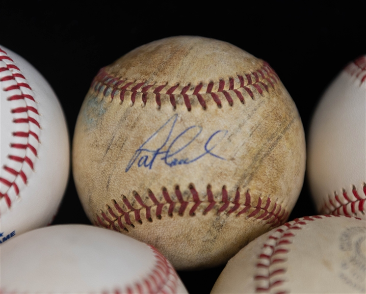 Lot of (7) Signed Baseballs w. Carlton, Allen, Feller, & Lyle (Beckett BAS Reviewed)