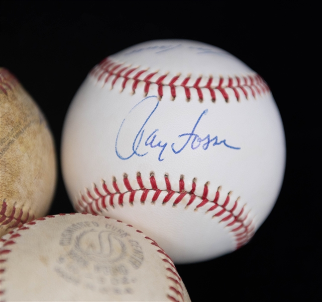 Lot of (7) Signed Baseballs w. Carlton, Allen, Feller, & Lyle (Beckett BAS Reviewed)