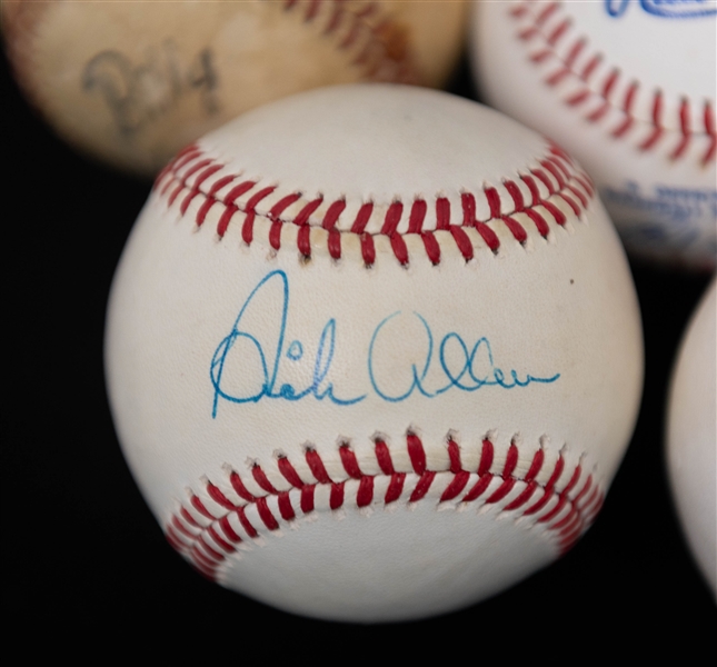 Lot of (7) Signed Baseballs w. Carlton, Allen, Feller, & Lyle (Beckett BAS Reviewed)