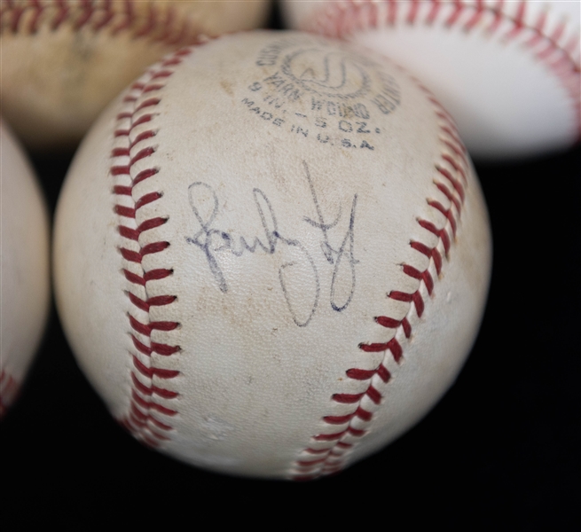 Lot of (7) Signed Baseballs w. Carlton, Allen, Feller, & Lyle (Beckett BAS Reviewed)