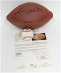 Lot of (2) Baltimore Sports Autograph Memorabilia- Johnny Unitas Signed Football, Cal Ripken Jr Signed Baseball (Beckett BAS Reviewed)