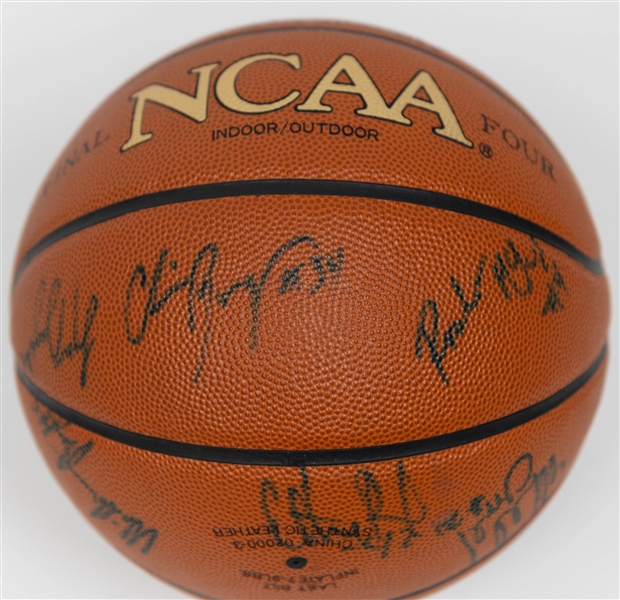 1997-98 Duke Basketball Signed Basketball with Coach K (Mike Krzyzewski) Autograph (Beckett BAS Reviewed)