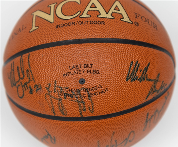 1997-98 Duke Basketball Signed Basketball with Coach K (Mike Krzyzewski) Autograph (Beckett BAS Reviewed)