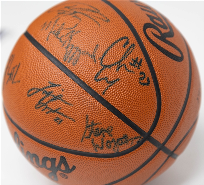 1997-98 Duke Basketball Signed Basketball with Coach K (Mike Krzyzewski) Autograph (Beckett BAS Reviewed)