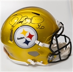 Jerome Bettis Pittsburgh Steelers Authentic Signed Flash Full Size Helmet Beckett BAS Witness Sticker of Authenticity