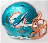 Tyreke Hill Miami Dolphins Authentic Signed Full Size Flash Speed Helmet Beckett BAS Witness Sticker of Authenticity