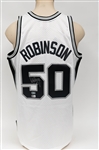 David Robinson Signed Official Hardwood Classics NBA Swingman Spurs White Jersey w/ Tags (Beckett COA)