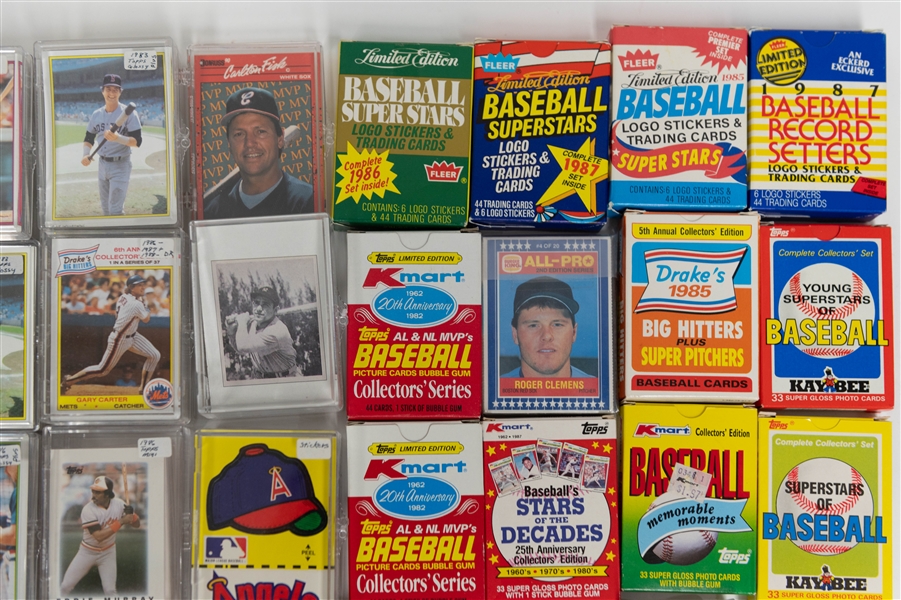 Lot of (35+) Mostly Complete Baseball Sets inc Many Old Timers + Glossy Sets