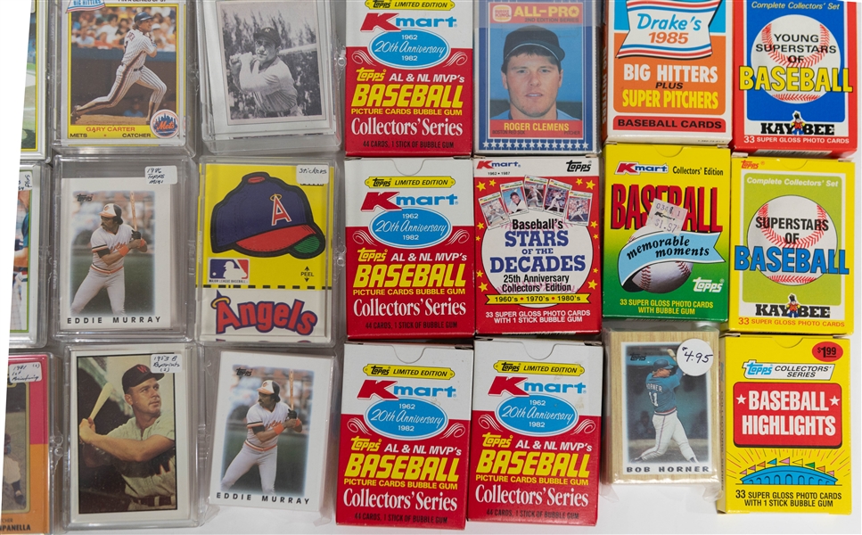 Lot of (35+) Mostly Complete Baseball Sets inc Many Old Timers + Glossy Sets