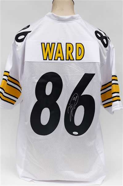 Hines Ward Signed Pro Edition White Jersey (JSA COA)