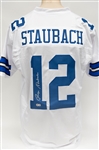 Roger Staubach Signed Custom Dallas Cowboys Jersey (Beckett COA)