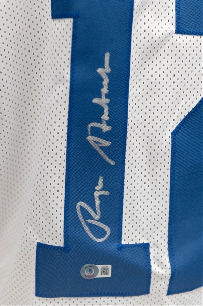 Roger Staubach Signed Custom Dallas Cowboys Jersey (Beckett COA)