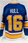 Brett Hull Signed St Louis Blues Blue Jersey (PSA/DNA COA)