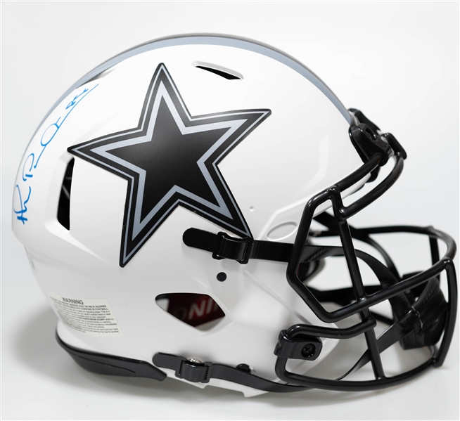 Michael Irvin Autographed/Signed Full Size Dallas Cowboys Authentic Lunar Speed Helmet - Beckett/BAS Witnessed Sticker of Authenticity!