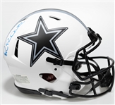 Michael Irving Autographed/Signed Full Size Dallas Cowboys Authentic Lunar Speed Helmet - Beckett/BAS Witnessed Sticker of Authenticity!