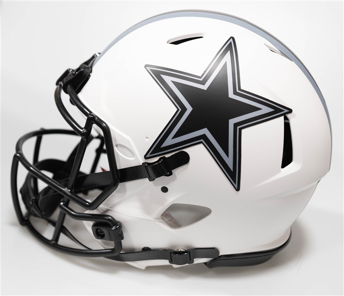 Michael Irvin Autographed/Signed Full Size Dallas Cowboys Authentic Lunar Speed Helmet - Beckett/BAS Witnessed Sticker of Authenticity!