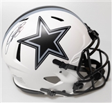 CeeDee Lamb Autographed/Signed Full Size Dallas Cowboys Authentic Lunar Eclipse Speed Helmet w. Fanatics Sticker of Authenticity!
