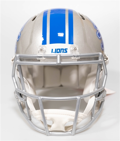 Calvin Johnson Autographed/Signed Full Size Detroit Lions Authentic Speed Proline Helmet - Beckett/BAS Witnessed Sticker of Authenticity!