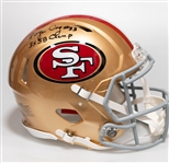 Roger Craig Autographed/Signed Full Size San Francisco 49er 3x SB Champ Authentic Speed Helmet - Beckett/BAS Witnessed Sticker of Authenticity!