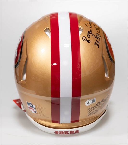 Roger Craig Autographed/Signed Full Size San Francisco 49er 3x SB Champ Authentic Speed Helmet - Beckett/BAS Witnessed Sticker of Authenticity!