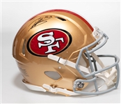 Patrick Willis Autographed/Signed Full Size San Francisco 49er Authentic Speed Helmet - Beckett/BAS Witnessed Sticker of Authenticity!