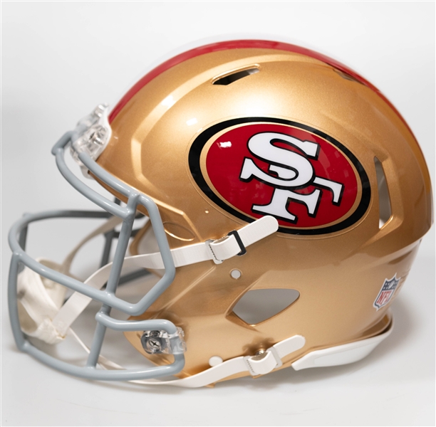 Patrick Willis Autographed/Signed Full Size San Francisco 49er Authentic Speed Helmet - Beckett/BAS Witnessed Sticker of Authenticity!