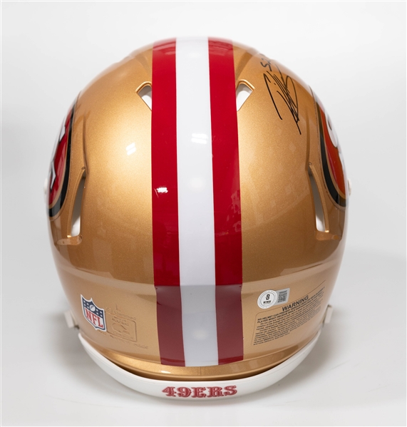 Patrick Willis Autographed/Signed Full Size San Francisco 49er Authentic Speed Helmet - Beckett/BAS Witnessed Sticker of Authenticity!