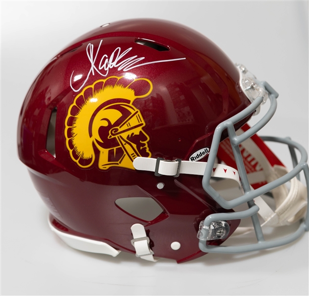 Marcus Allen Autographed/Signed Full Size USC Trojans Authentic Speed Helmet Beckett/BAS Witnessed Sticker of Authenticity!