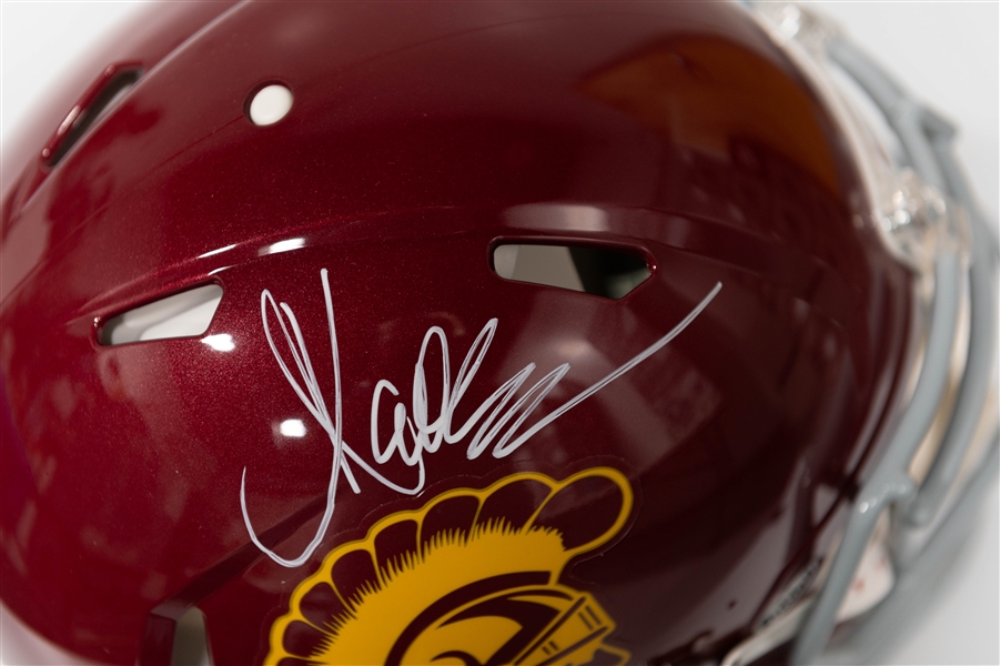 Marcus Allen Autographed/Signed Full Size USC Trojans Authentic Speed Helmet Beckett/BAS Witnessed Sticker of Authenticity!