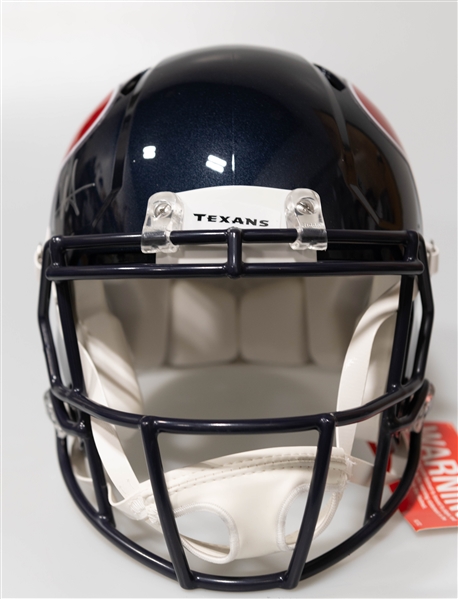 Will Anderson Autographed/Signed Full Size Houston Texans Authentic Speed Helmet Fanatics Sticker of Authenticity!