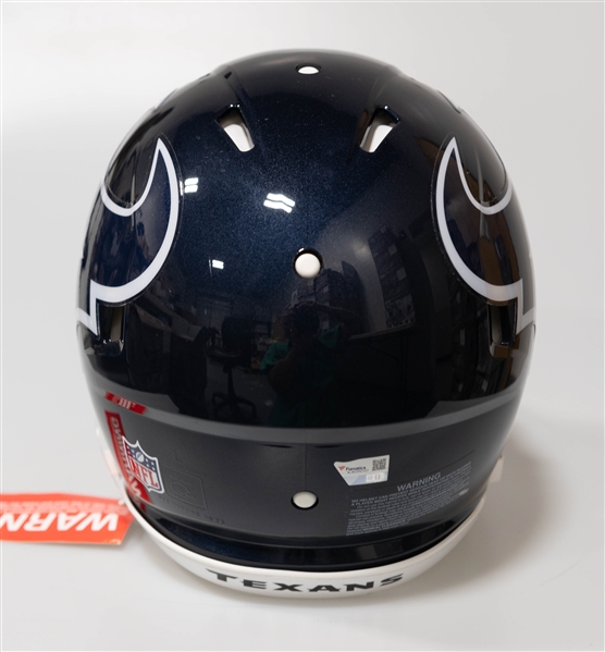 Will Anderson Autographed/Signed Full Size Houston Texans Authentic Speed Helmet Fanatics Sticker of Authenticity!