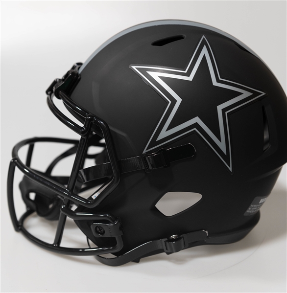 Roger Staubach Autographed/Signed Full Size Dallas Cowboy Eclipse Replica Helmet Beckett/BAS Witnessed Sticker of Authenticity!