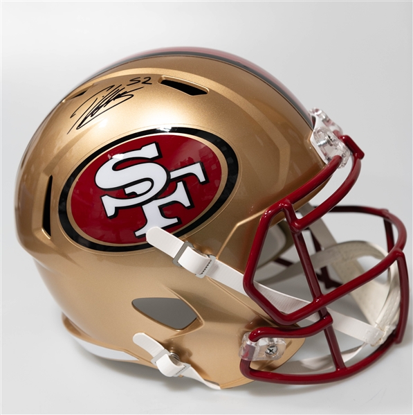 Patrick Willis Autographed/Signed Full Size San Francisco 49er Riddell Replica Helmet Beckett/BAS Witnessed Sticker of Authenticity!