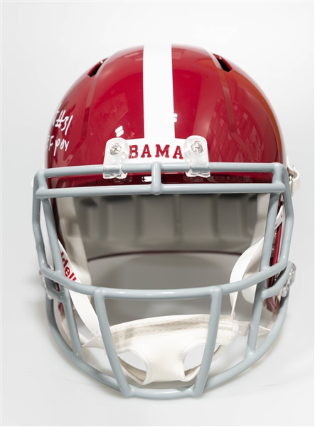 Will Anderson Autographed/Signed Full Size Alabama Crimson Tide Riddell Helmet Beckett/BAS Witnessed Sticker of Authenticity!