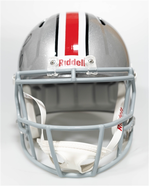 Troy Smith Autographed/Signed Full Size Ohio State Buckeyes Riddell Helmet - Beckett/BAS Witnessed Sticker of Authenticity!