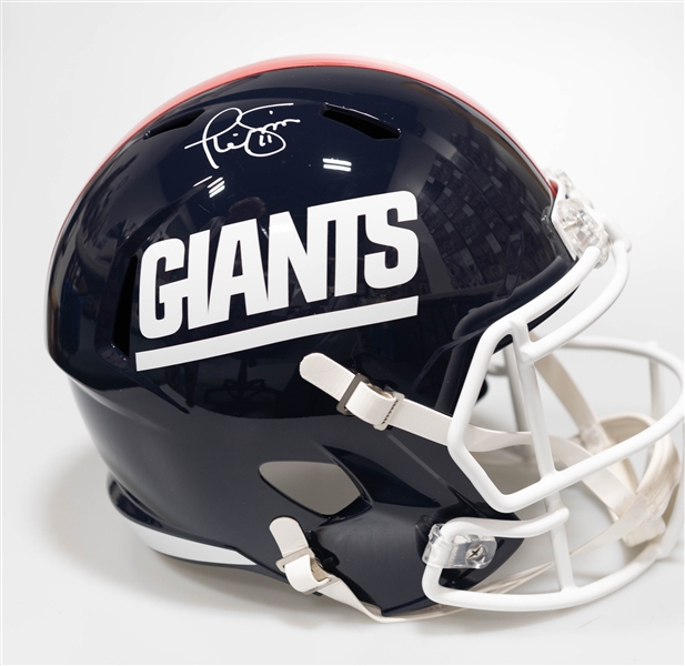 Phil Sims Autographed/Signed Full Size NY Giants Riddell Helmet - Beckett/BAS Witnessed Sticker of Authenticity!