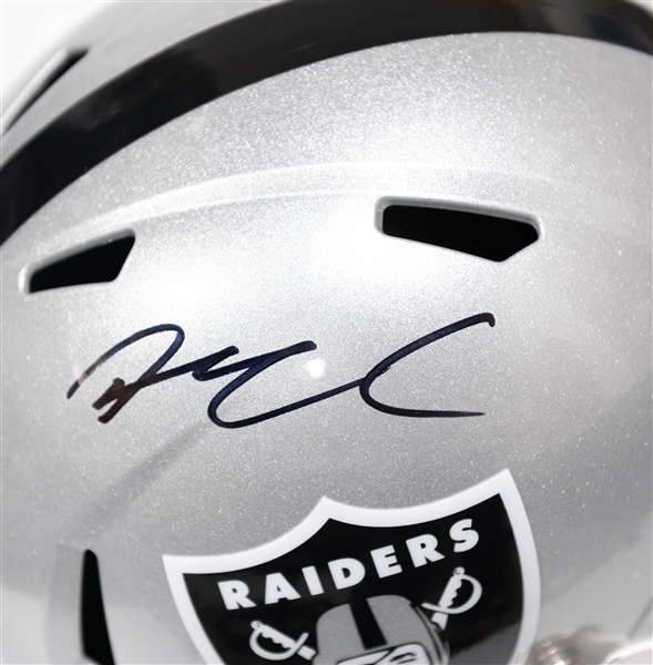 Max Crosby Autographed/Signed Full Size Las Vegas Raiders Riddell Helmet - Fanatics Authenticity!