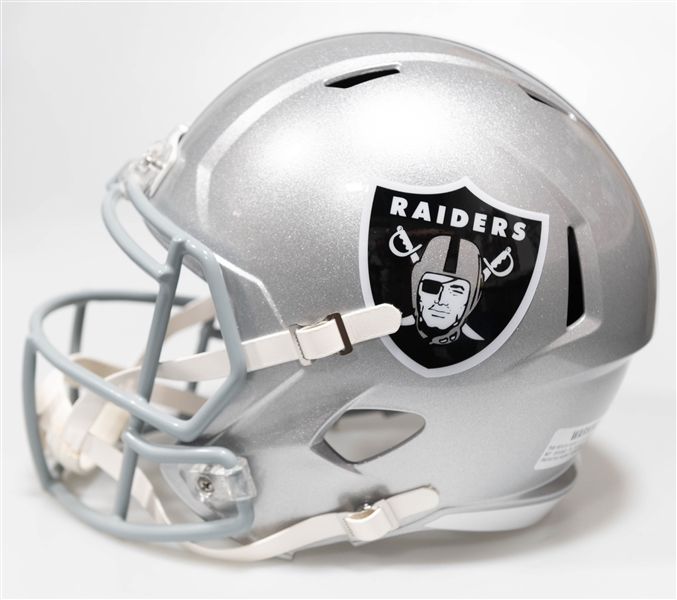 Max Crosby Autographed/Signed Full Size Las Vegas Raiders Riddell Helmet - Fanatics Authenticity!