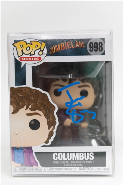 Signed Funko Pop Lot - Adam Sandler (Billy Madison Target Exclusive - PSA/DNA COA) & Jesse Eisenberg (JSA COA)