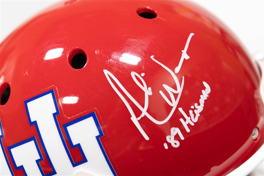 Andre Ware Autographed/Signed Full Size University of Houston Schutt Replica Helmet - Beckett/BAS Witnessed Sticker of Authenticity!